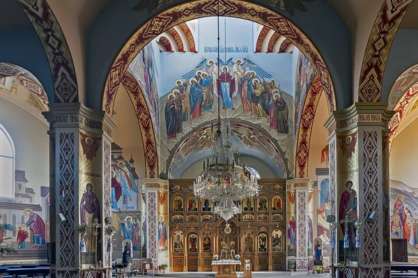 Interior Iglesia Natividad San Juan Bautista Yaremche Ucrania —  Fotos de Stock
