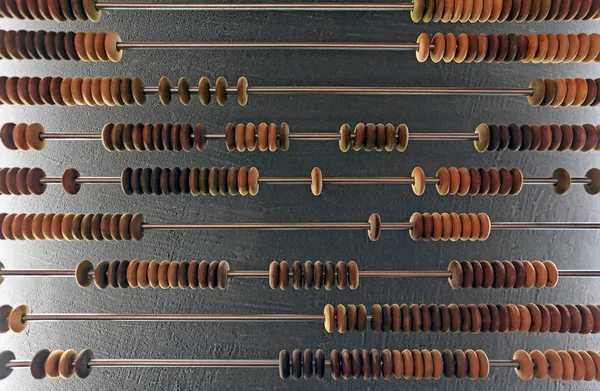 Abacus Або Підрахунок Кадрів Крупним Планом — стокове фото