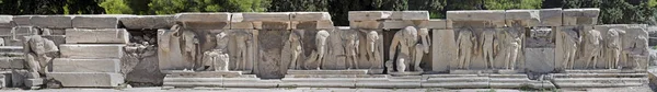 Decoração Teatro Dionysus Eleuthereus Atenas Grécia — Fotografia de Stock