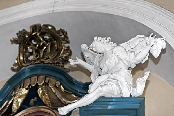 Angel Statue Johann Georg Pinzel Holy Protectress Church Buchach Ternopil — Stock fotografie