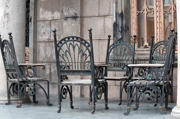 Decorative Iron Street Furniture Batumi Georgia — Stock Photo, Image