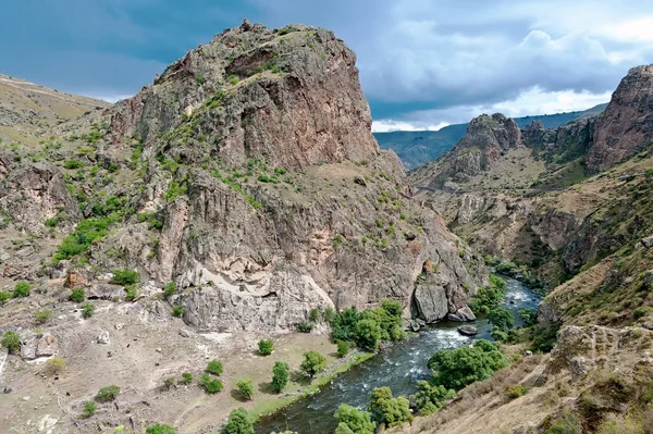 Paisaje Del Valle Montaña Georgia — Foto de Stock