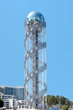 Batumi, Georgia 'daki Alfabe Kulesi manzarası