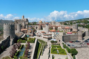 Akhaltsikhe, Gürcistan 'daki Rabati Kalesi' ne hava görüntüsü