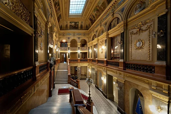 Hal Van Lviv Nationale Academische Opera Ballet Theater Lviv Oekraïne Rechtenvrije Stockfoto's