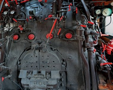 Bir buharlı lokomotif motoru Oda detayları
