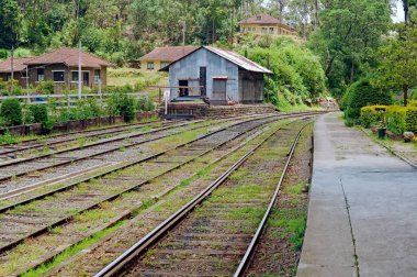 Sri Lanka 'daki tren istasyonu.