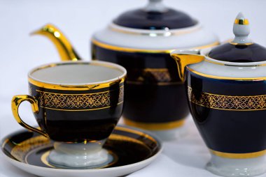 Çay takımının düzeni.