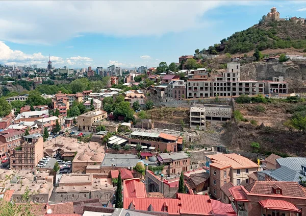 Vista Para Banhos Públicos Distrito Abanotubani Tbilisi Geórgia — Fotografia de Stock