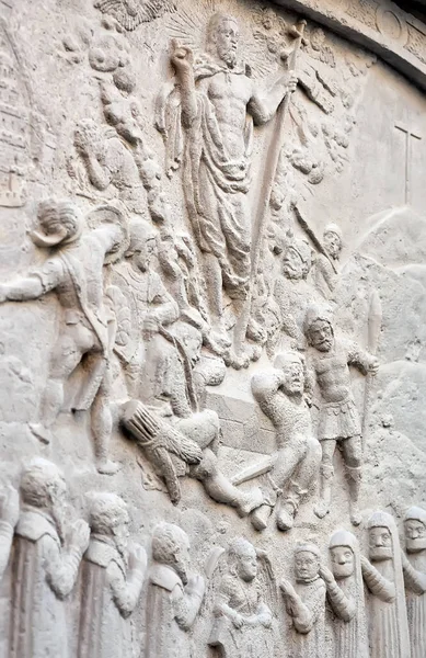 Dekoratives Basrelief Der Wand Der Erzkathedrale Basilika Mariä Himmelfahrt Gewöhnlich — Stockfoto