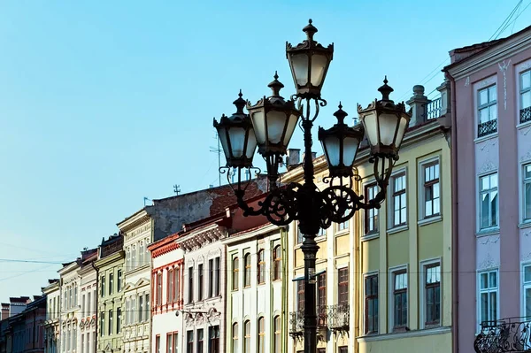 Der Marktplatz Nordseite Lviv Ukraine — Stockfoto
