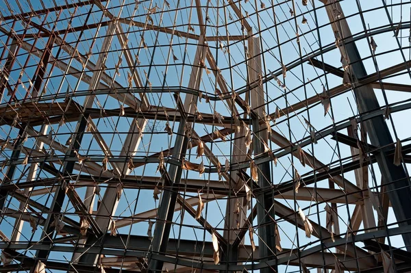 Texture Scaffolding Also Called Scaffold Staging — Stock Photo, Image