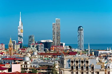 Georgia 'da Sabah Batumi şehir manzarası