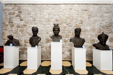 Zbarazh Kalesi 'nin içi, Ukrayna' nın Zbarazh kasabasında güçlendirilmiş savunma kalesi.