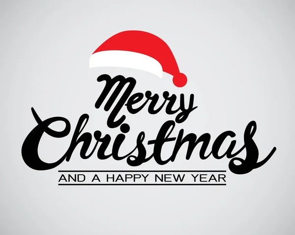 Joyeux Noël calligraphie pour bannière, affiche, carte de voeux, invitation de fête . — Image vectorielle
