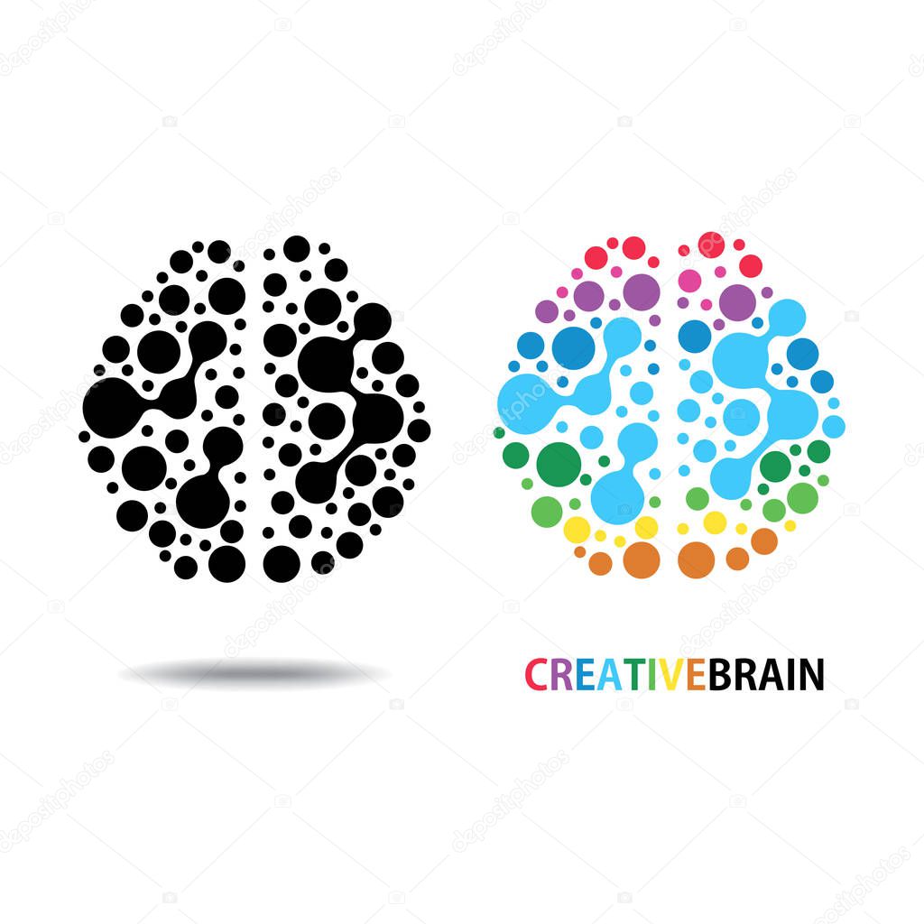 Design conceptual Brain,Vector Illustration on white background