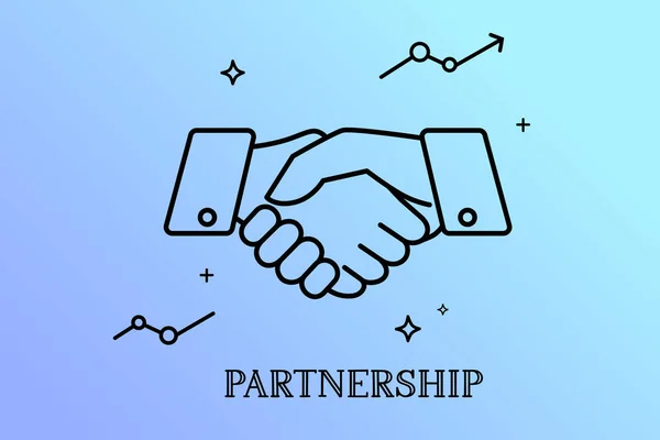 Obchodní Handshake Smlouva Partnerství Koncept Vektor Vektorová Grafika