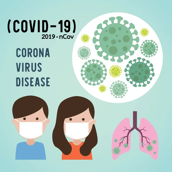 Menschen Die Masken Tragen Krankheiten Vorzubeugen Coronavirus Covid — Stockvektor