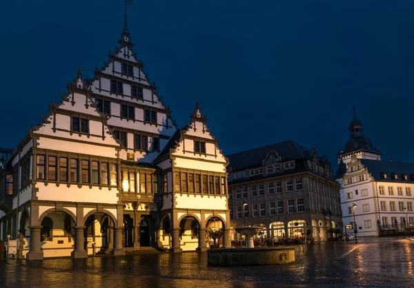Das Renaissance-Rathaus von Paderborn, Deutschland. — Stockfoto