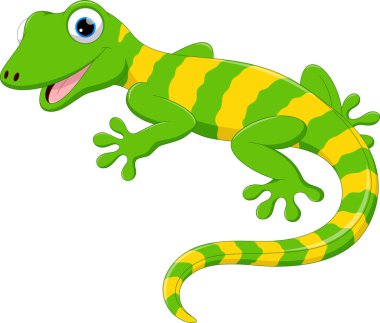 Cute lizard cartoon  clipart