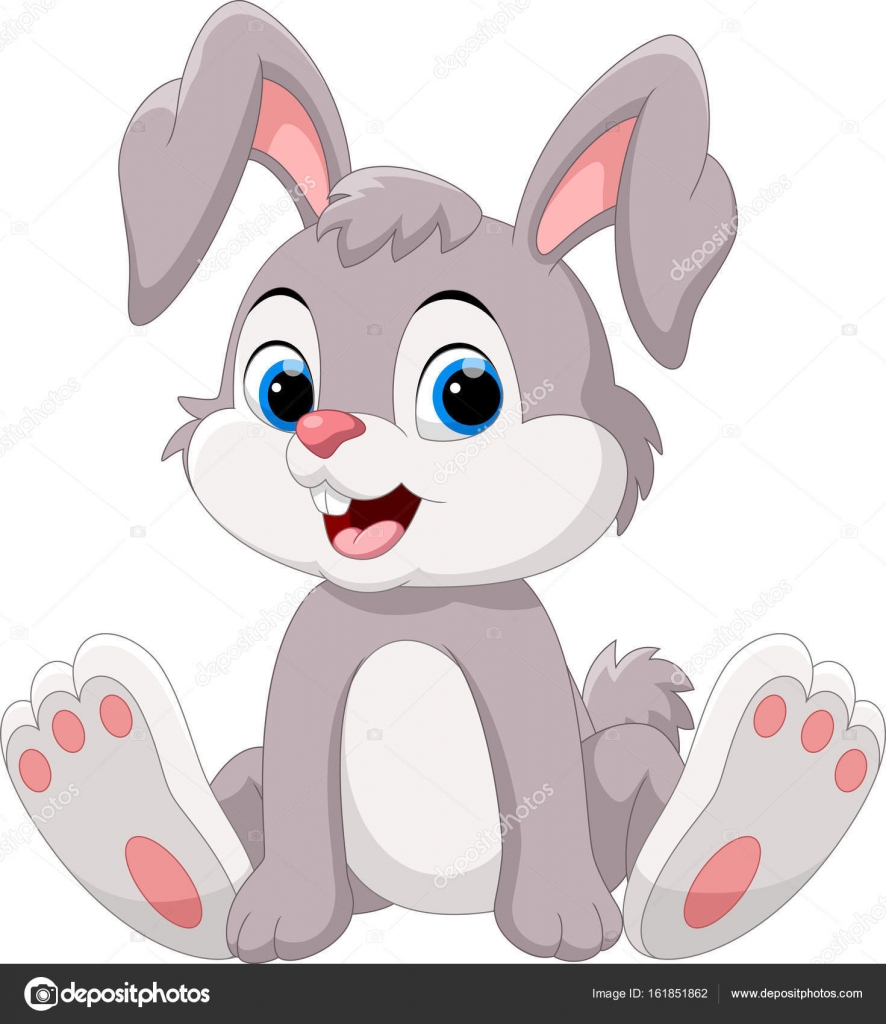 Cute little bunny cartoon sitting Stock Vector Image by ©irwanjos2 ...