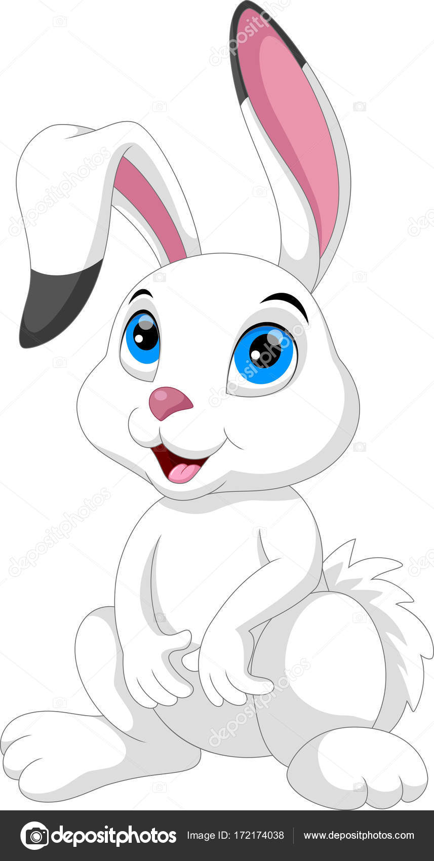 北極ウサギ漫画 ストックベクター ©irwanjos2 172174038, image size:857x1700