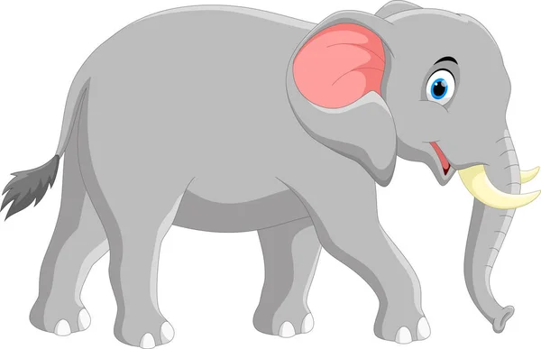 Leuke olifant cartoon — Stockvector