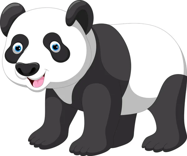 Śmieszna panda cartoon — Wektor stockowy