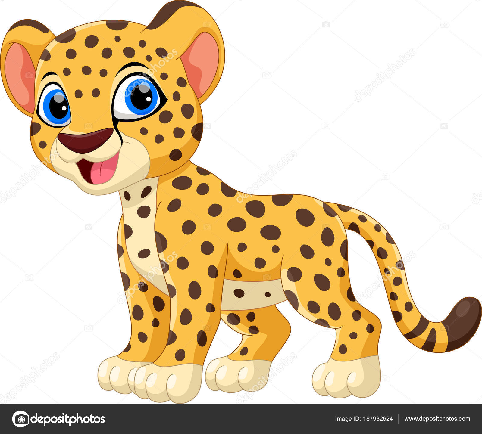 Leopard cartoon Vector Art Stock Images | Depositphotos