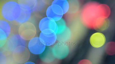 Renkli yanıp sönen Noel ışıkları