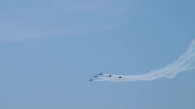 Jet group flying in formation