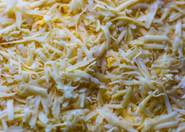 Peynir ve yumurta yakın plan. 