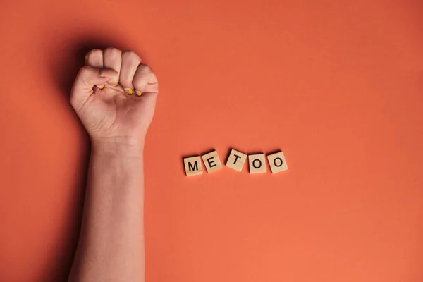Metoo Деревянном Хабете Используемом Описания Сексуальных Домогательств — стоковое фото