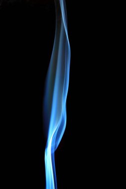 Siyah arkaplanda soyut duman illüstrasyonu