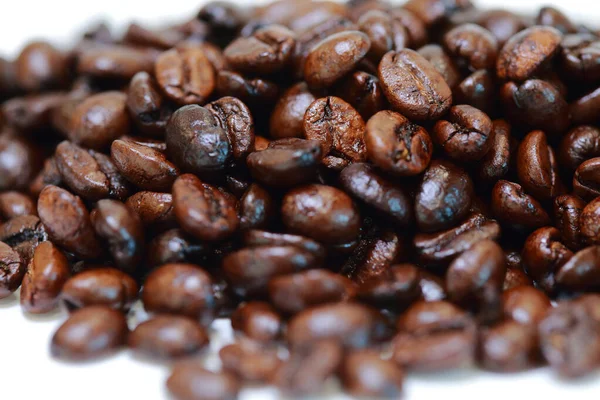 Pieczone Czekoladowe Ziarna Kawy Tło Ujęć Bliska — Zdjęcie stockowe