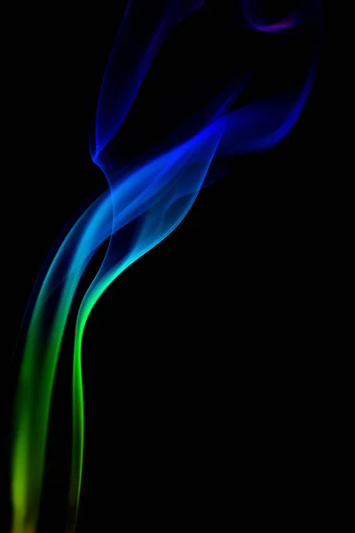 Abstract Smoke Illustration Black Background — Stock Photo, Image