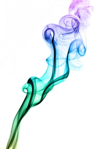 Abstrata Fumaça Ilustração Fundo Branco — Fotografia de Stock