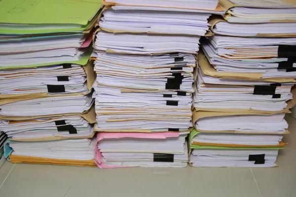 Paper Documents Stacked Archive — Stock Photo, Image