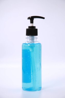 Antibakteriyel için alkol jeli dezenfektanı ve Corona virüsü hastalığından koruma 2019.