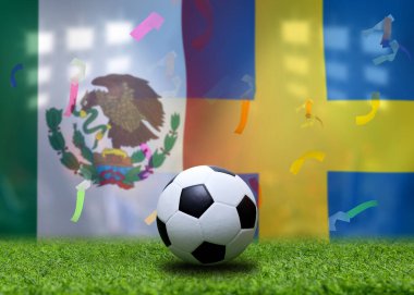 Ulusal Meksika ile İsveç arasındaki futbol kupası yarışması.