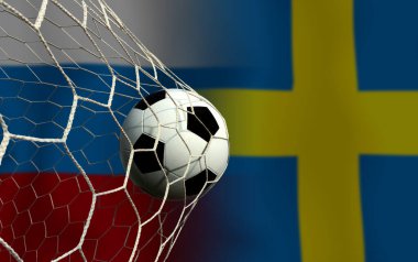 Ulusal Rusya ve İsveç arasındaki futbol kupası yarışması.