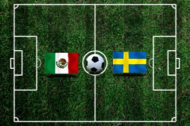 Ulusal Meksika ile İsveç arasındaki futbol kupası yarışması.