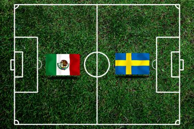 Ulusal Meksika ile İsveç arasındaki futbol kupası yarışması.
