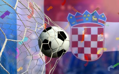 Ulusal Fransa ile Hırvatistan arasındaki futbol kupası yarışması.