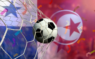 Ulusal Panama ile ulusal Tunus arasındaki futbol kupası yarışması.