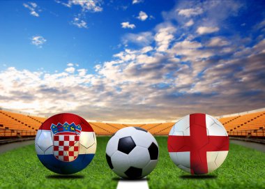 Ulusal Hırvat ve ulusal İngiltere arasındaki futbol kupası yarışması.
