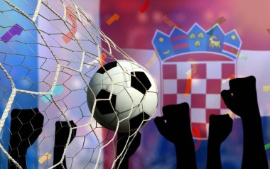 Ulusal Fransa ile Hırvatistan arasındaki futbol kupası yarışması.