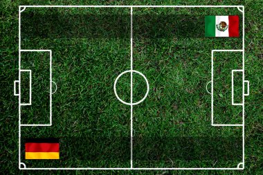 Ulusal Almanya ile Meksika arasındaki futbol kupası yarışması.
