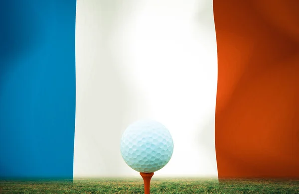 Golf ball France background