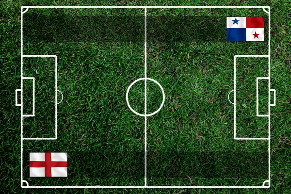 Competizione Coppa Calcio Tra Inghilterra Nazionale Panama Nazionale — Foto Stock